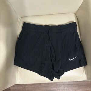 Black Ribbed Nike Shorts